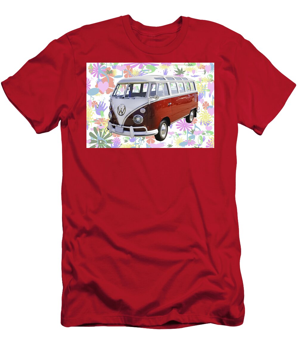 Classic VW 21 Window Mini Bus Keith Webber Jr T-Shirt