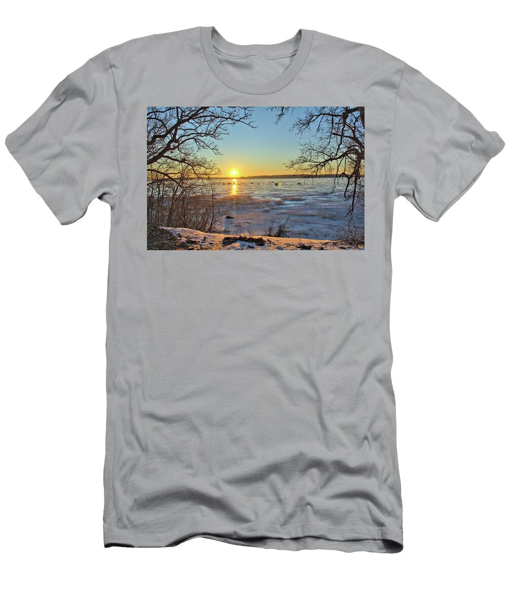 Clear Lake Winter Bonfire Photography T-Shirt