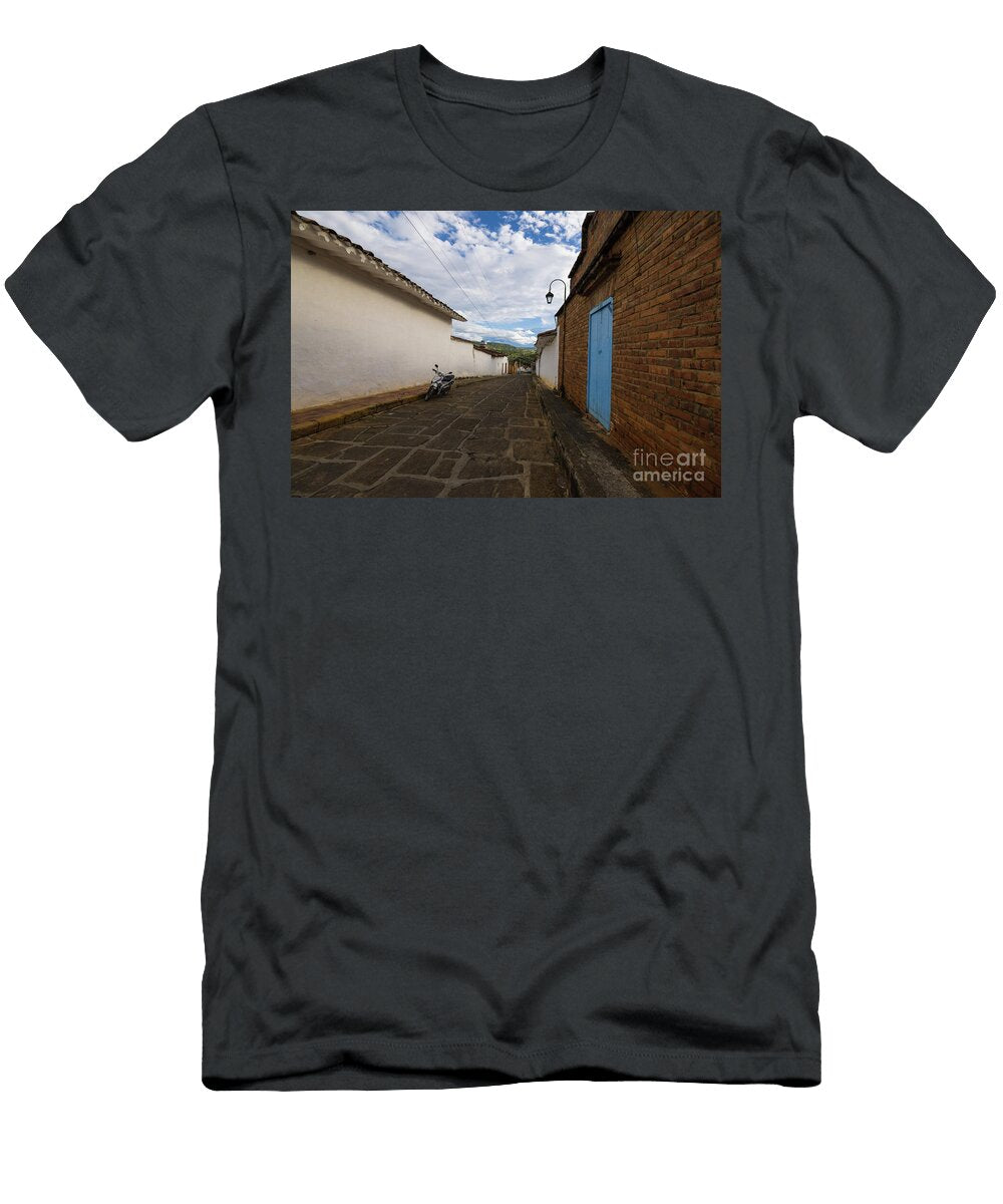 Cobblestone Street in Barichara Eva Lechner T-Shirt