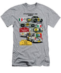 Collage Porsche 550 Rs Coupe and Spyder 1953 Mexico Carrera Panamericana Vladislav Shapovalenko T-Shirt