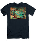 Colorful Hybrid Car in Nature Modern Vehicle Toyota Prius 2010 Hatchback Colorful Car Vibrant Teal C Hollie Love T-Shirt