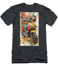 Colorful Scooter Art Aprilia Sr Gt 200 Urban Scooter Sleek Floral Motorcycle Design Eldre Delvie T-Shirt