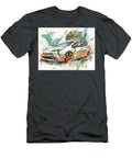 Colorful Watercolor Car Design Car Illustration Toyota Prius 2023 Hybrid Hatchback Abstract Art Colo Hollie Love T-Shirt