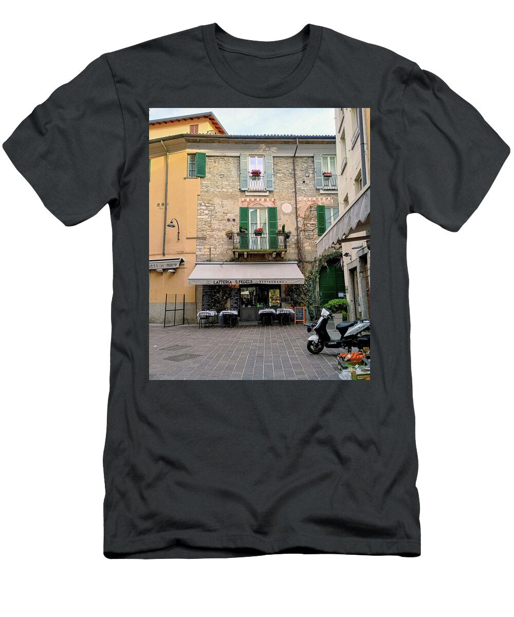 Como City Italy Charming Italian Street Scene Irina Sztukowski T-Shirt