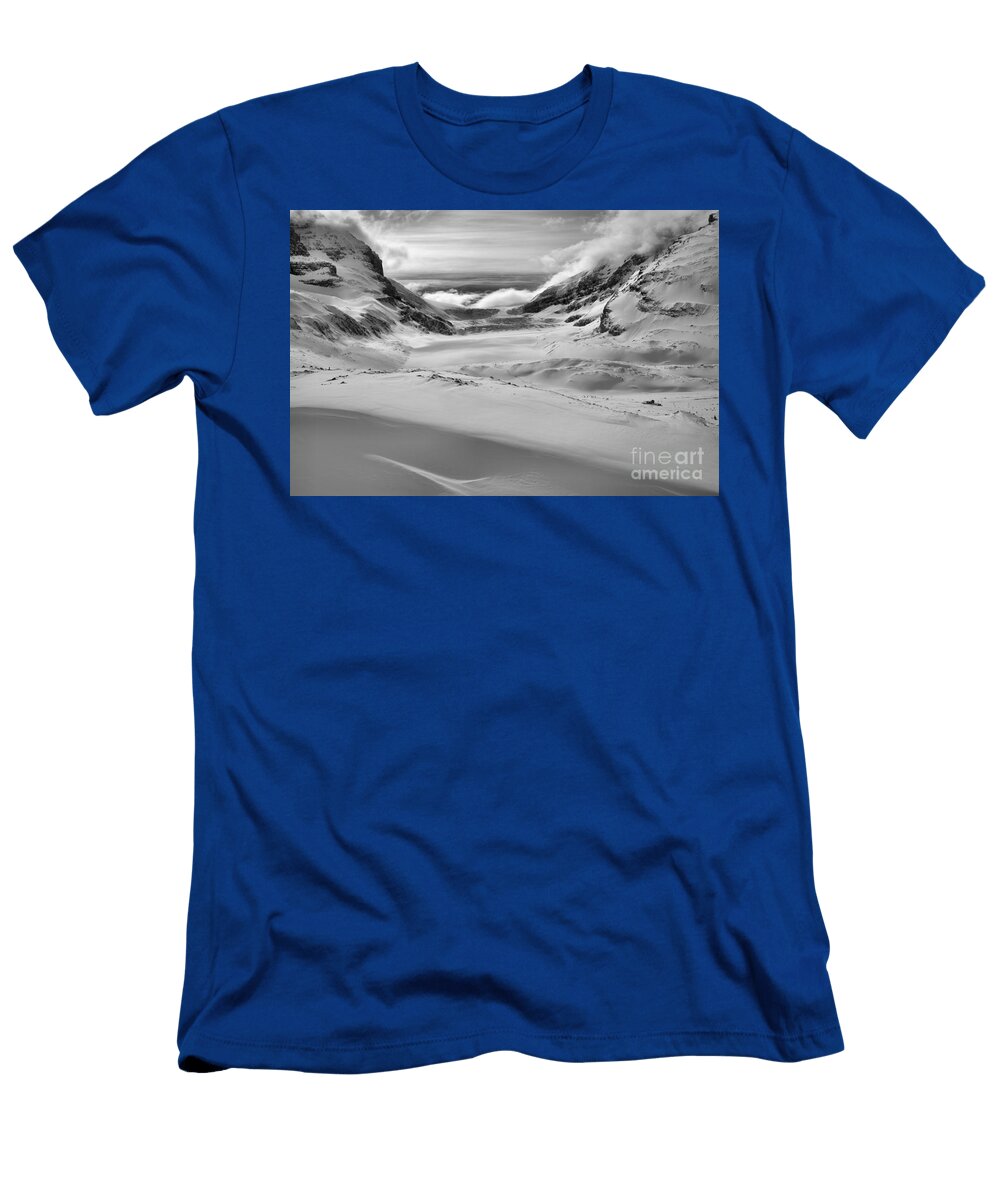 Contours of Winter Black and White Adam Jewell T-Shirt