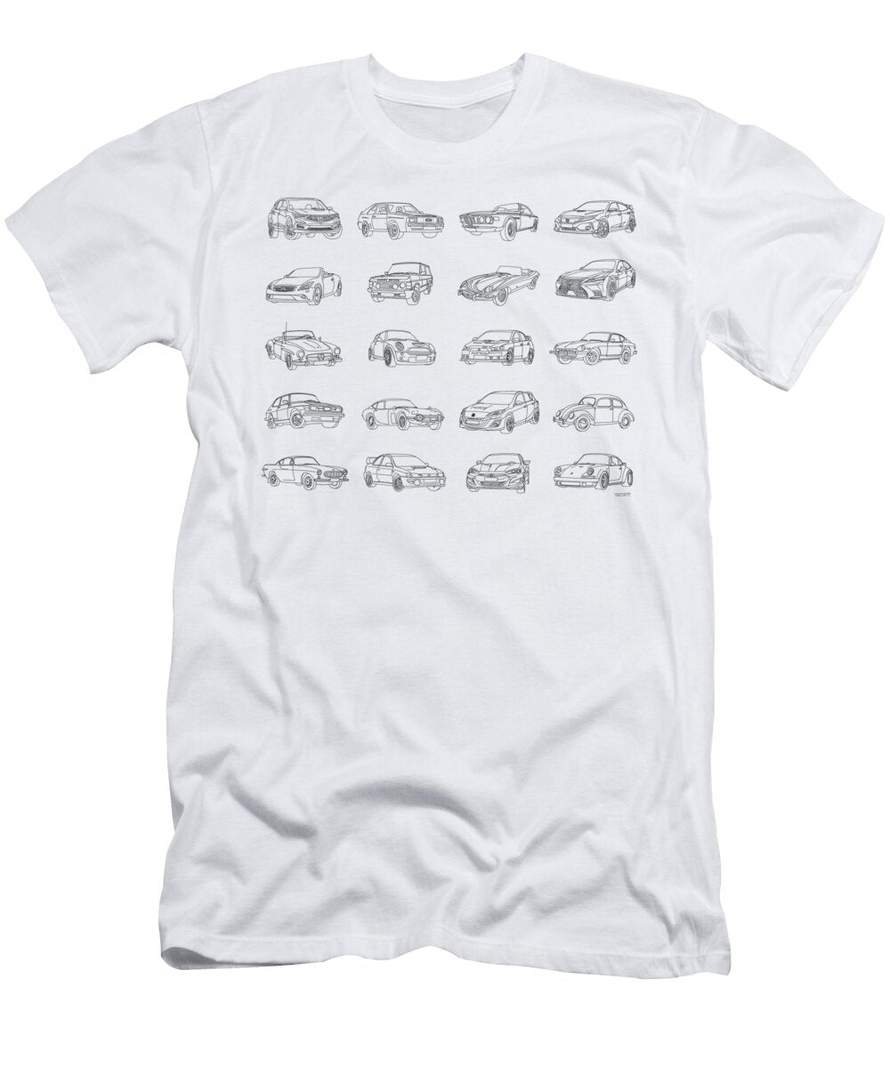 Cool Cars I Black Lines Best Version for Robert Yaeger T-Shirt