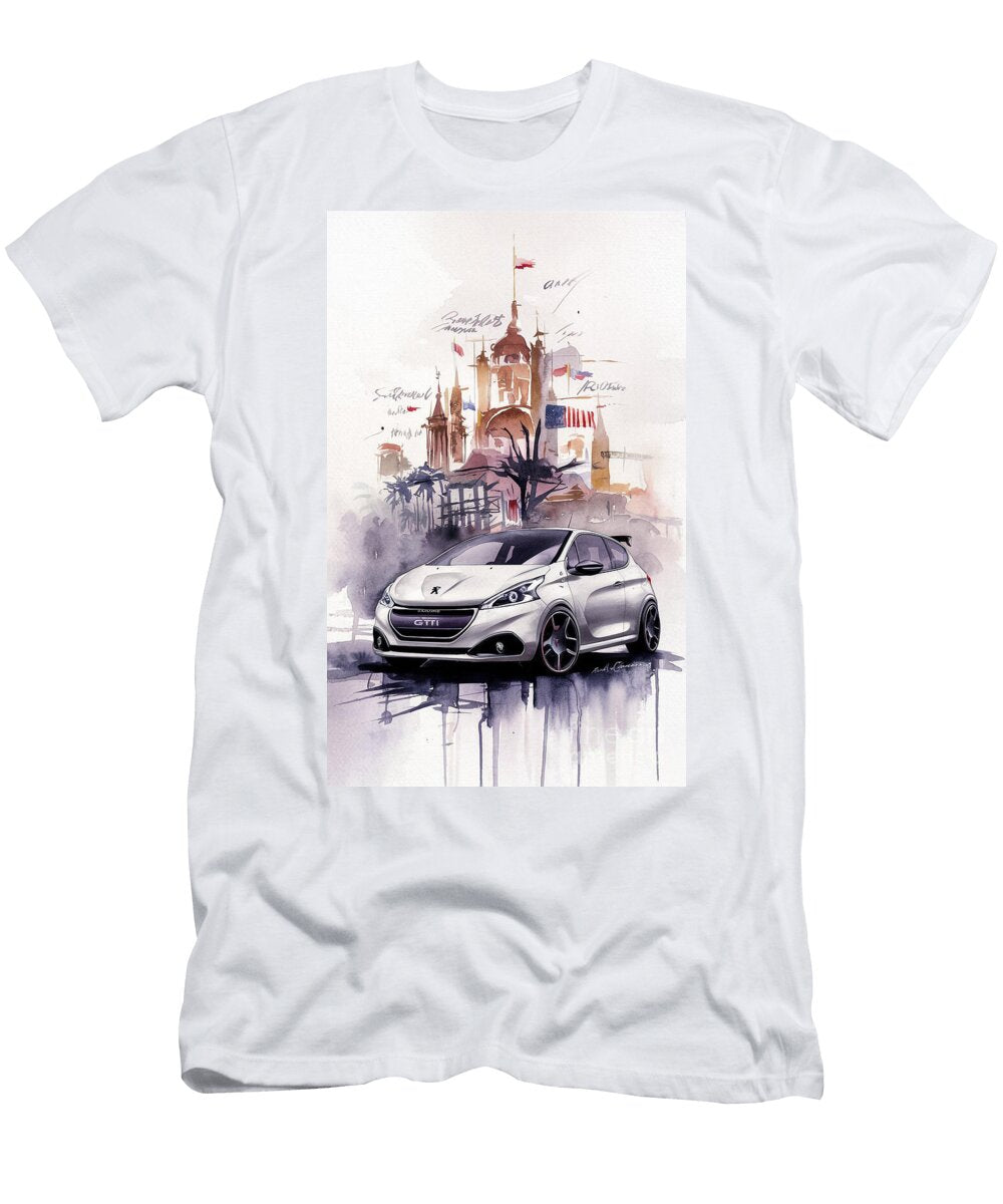 Cool Colors 2012 Peugeot 208 Gti Concept Car Armand Hermann T-Shirt