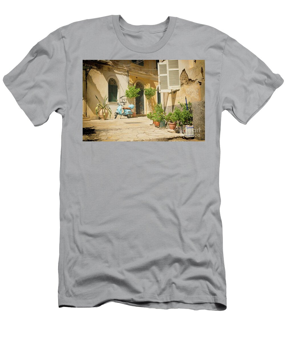 Corfu Street Scooter Rob Hawkins T-Shirt