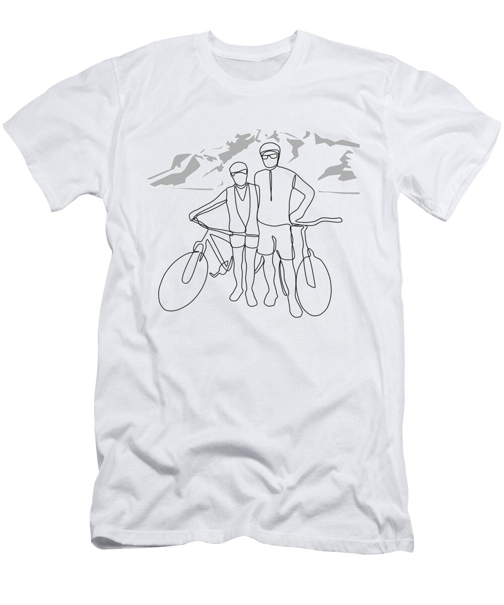 Couple Bicyclists Jindra Noewi T-Shirt