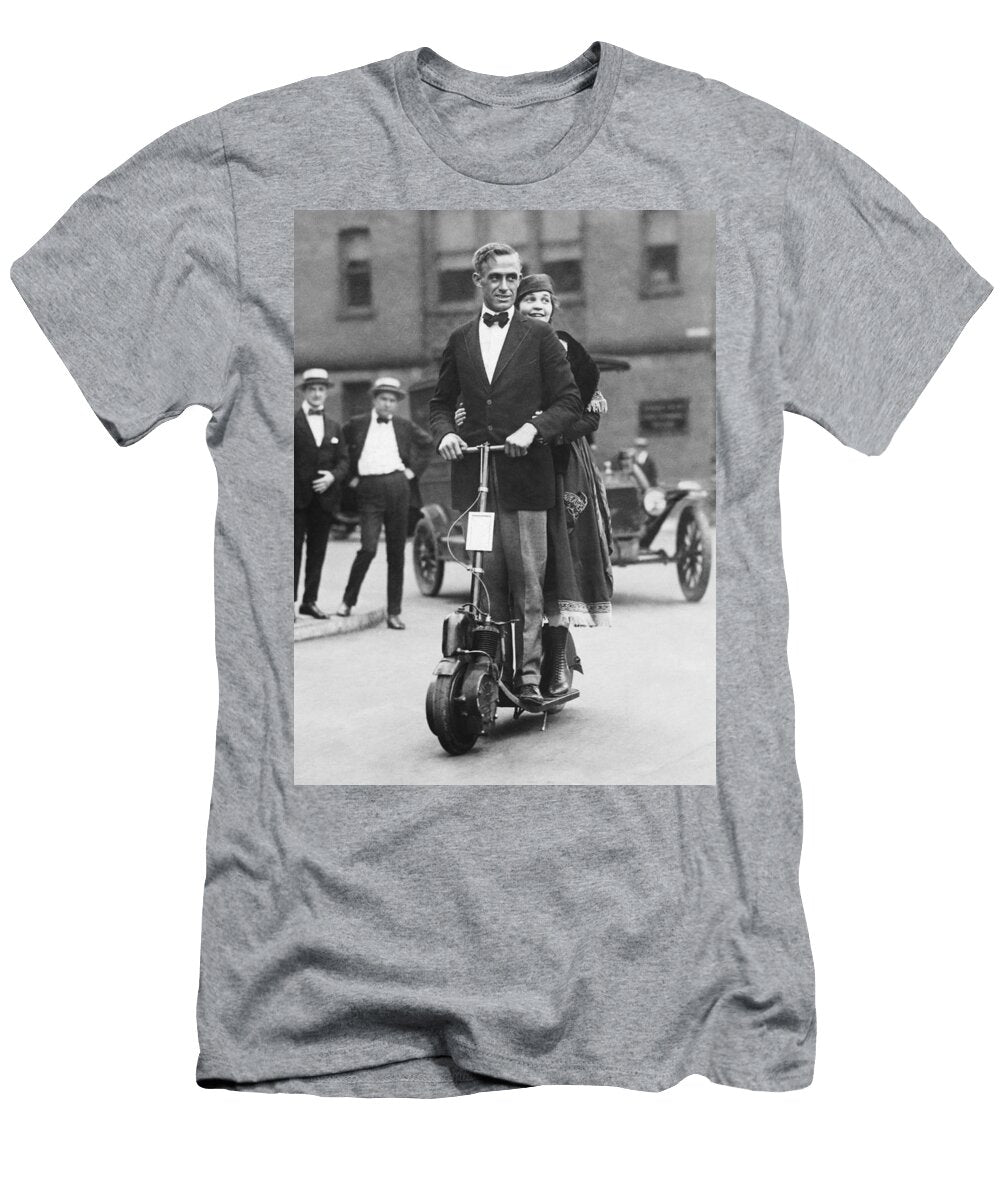 Couple Riding an Autoped Underwood Archives T-Shirt