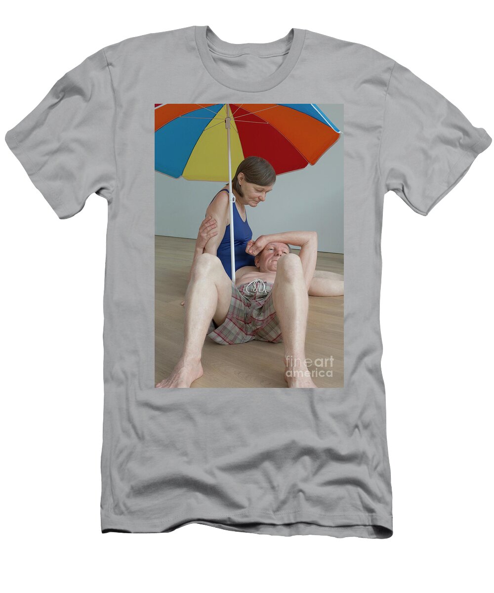 Couple Under an Umbrella By Ron Mueck Patricia Hofmeester T-Shirt