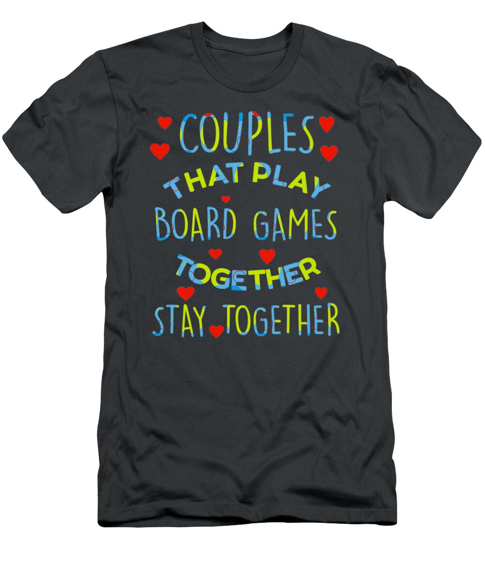 Couples Board Game Matching Husband Wife Gift Davis Eleanor T-Shirt