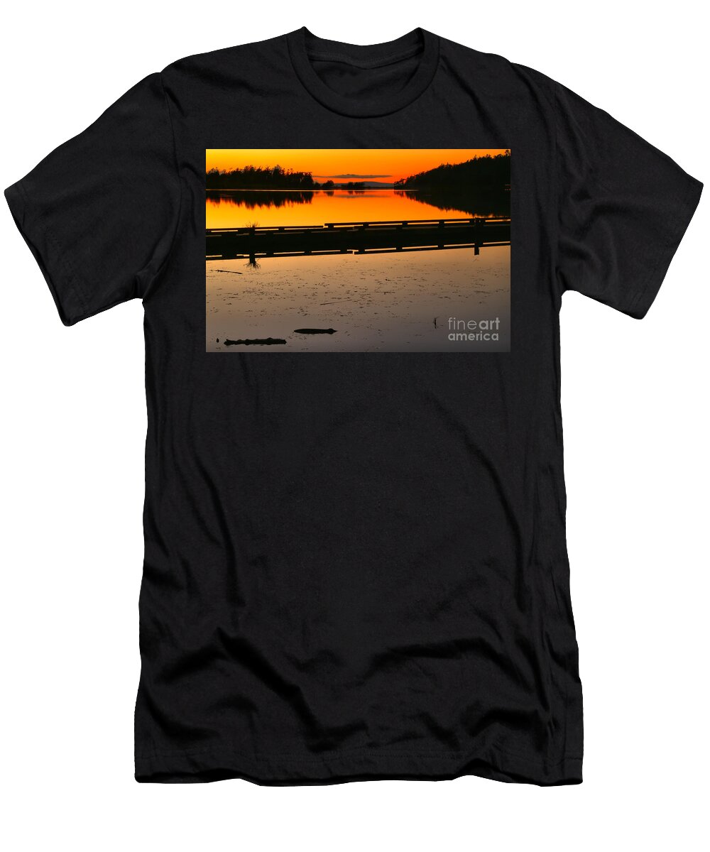 Cranberry Lake Sunset Adam Jewell T-Shirt