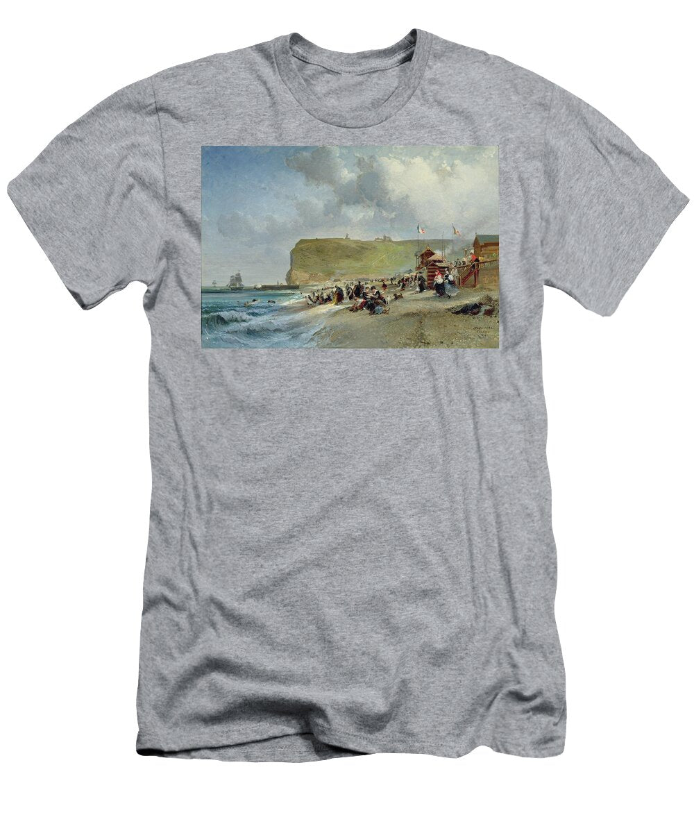 Crinolines on the Beach At Fecamp Jules Achille Noel T-Shirt