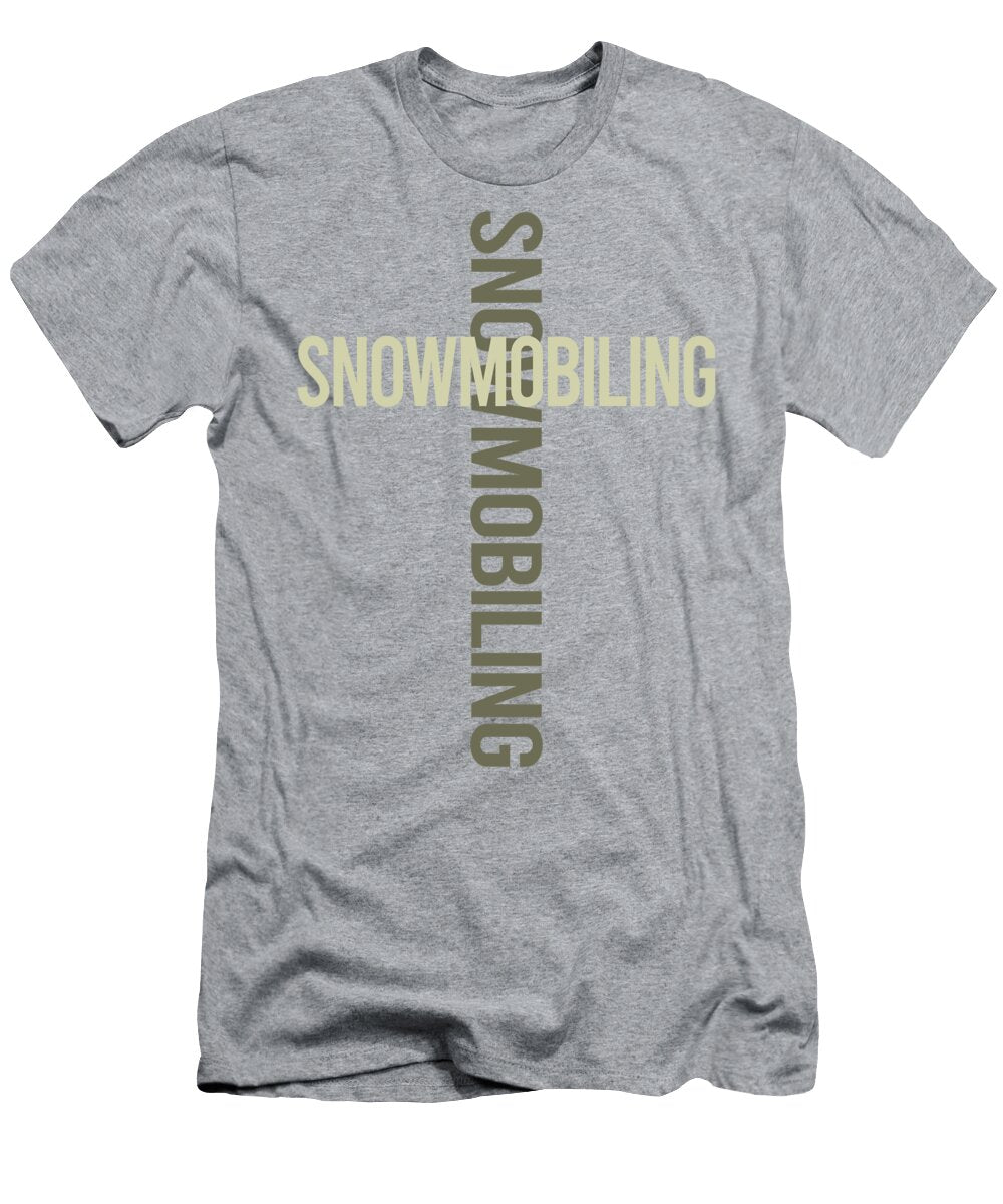 Cross Text Snowmobiling Snowmobile Petrona Romero T-Shirt