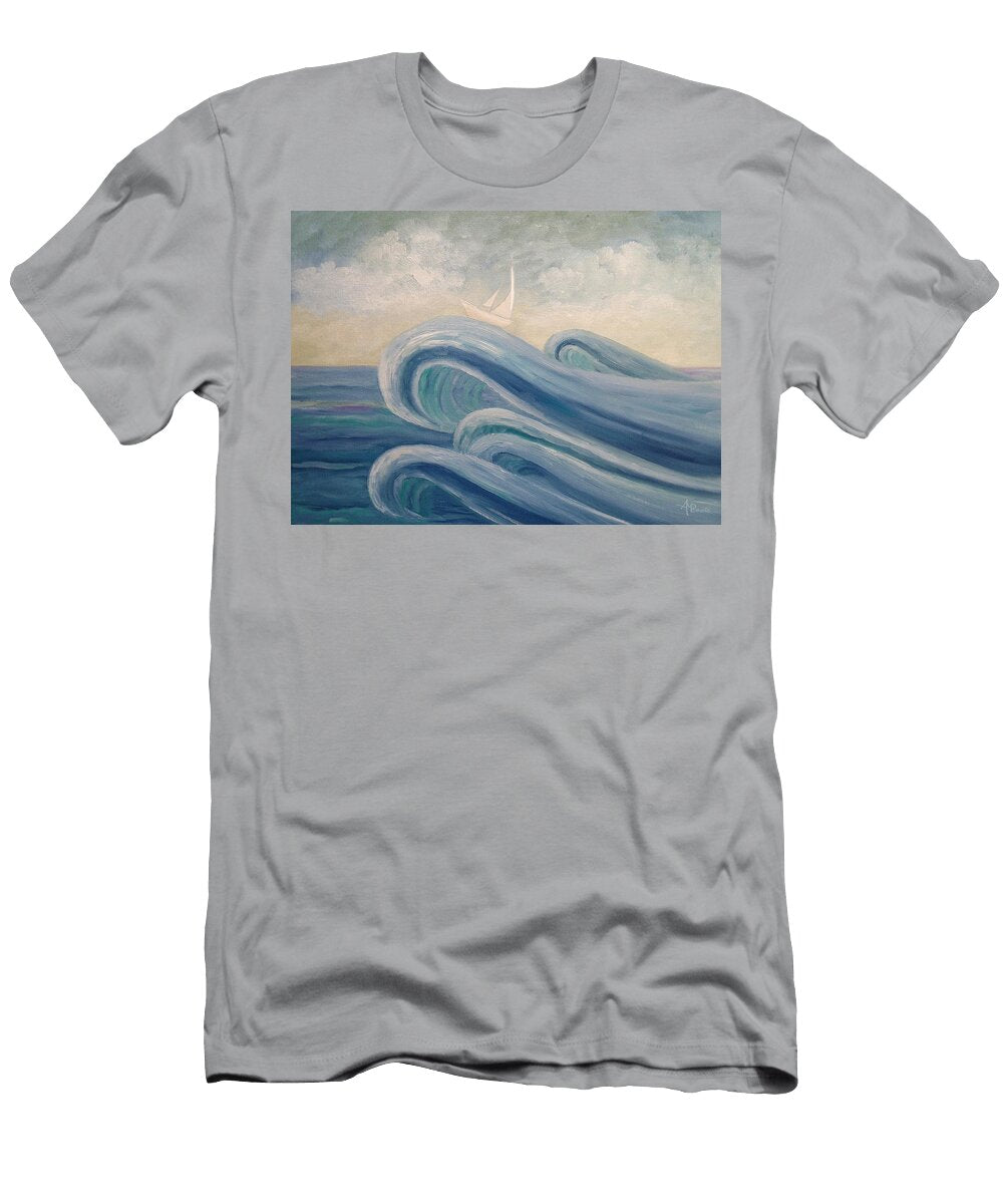 Crowning the Waves Angeles M Pomata T-Shirt