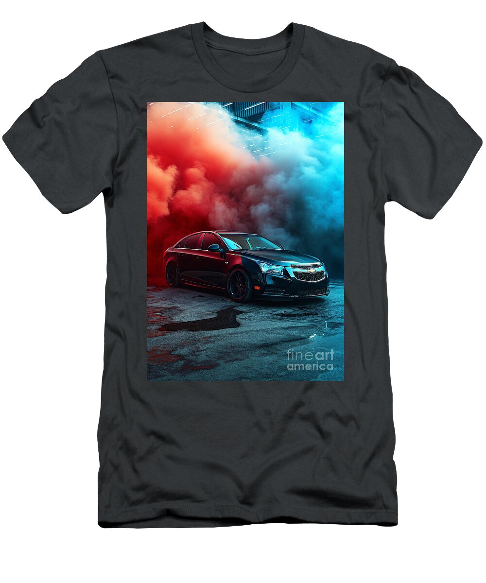 Cruze Sedan Sparks Chevrolet Cruze Sedan in Smoke Clark Leffler T-Shirt