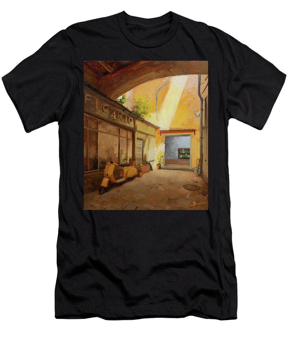 Cs2 Inferno Back Alley Oil Painting Shreyas Pailkar T-Shirt