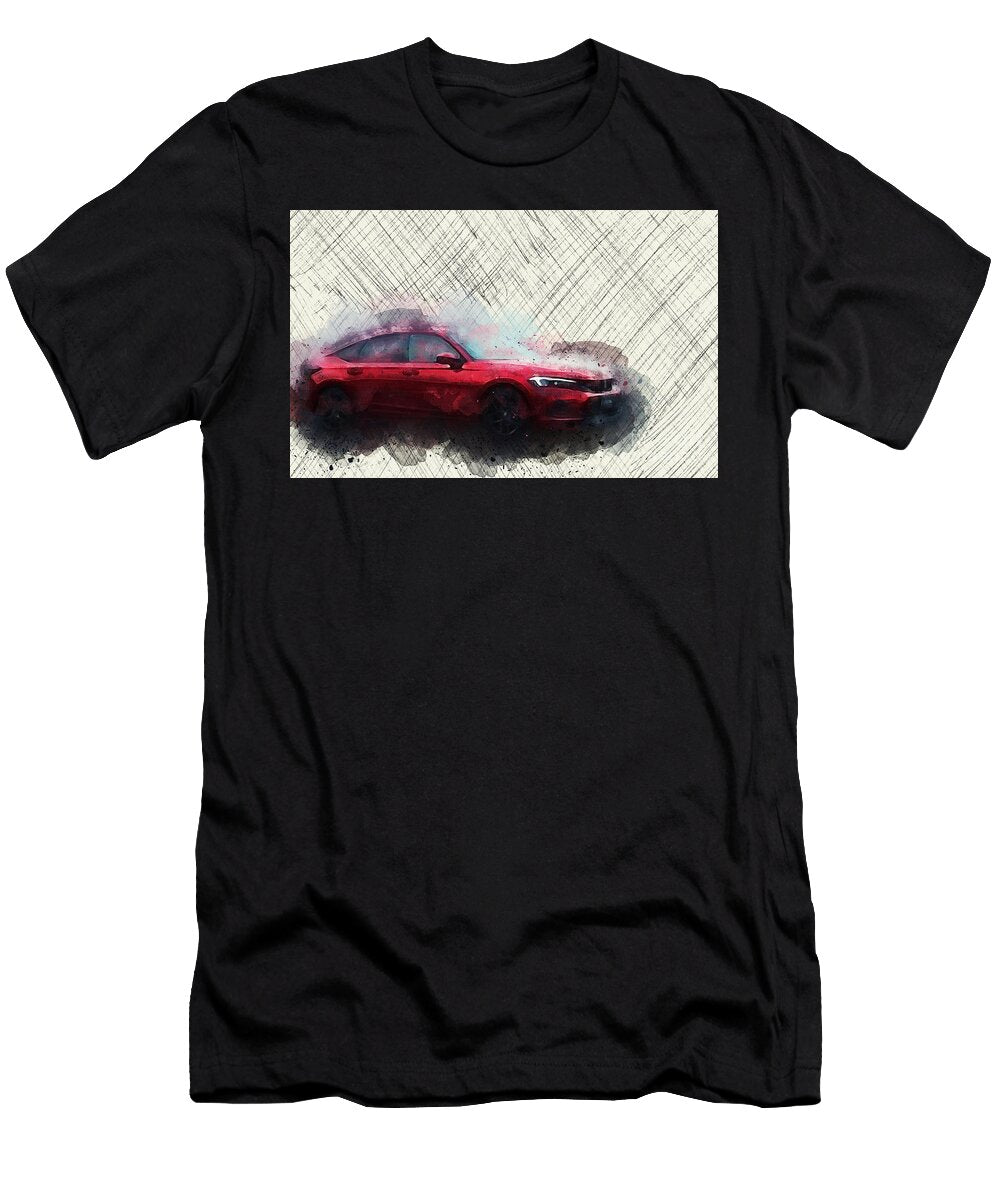 Cs2325 Honda Civic Hatchback 2021 Cars 2 Ola Kunde T-Shirt