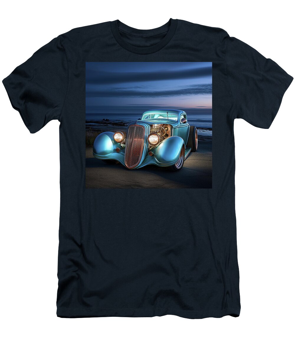 Custom Coupe At the Ocean Hot 199 Yo Pedro T-Shirt