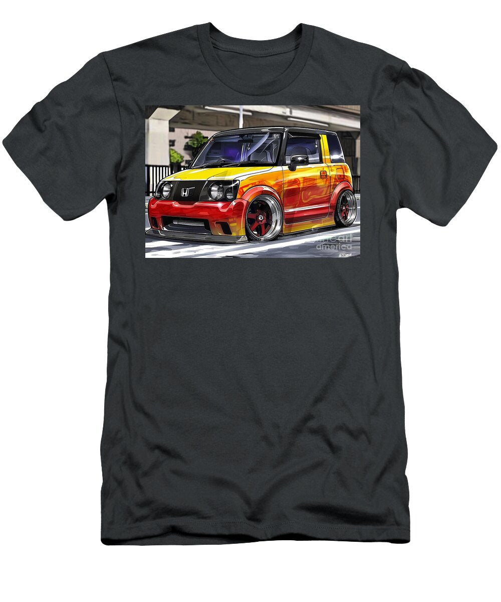 Custom Honda Modified Car Illustration Destiney Sullivan T-Shirt