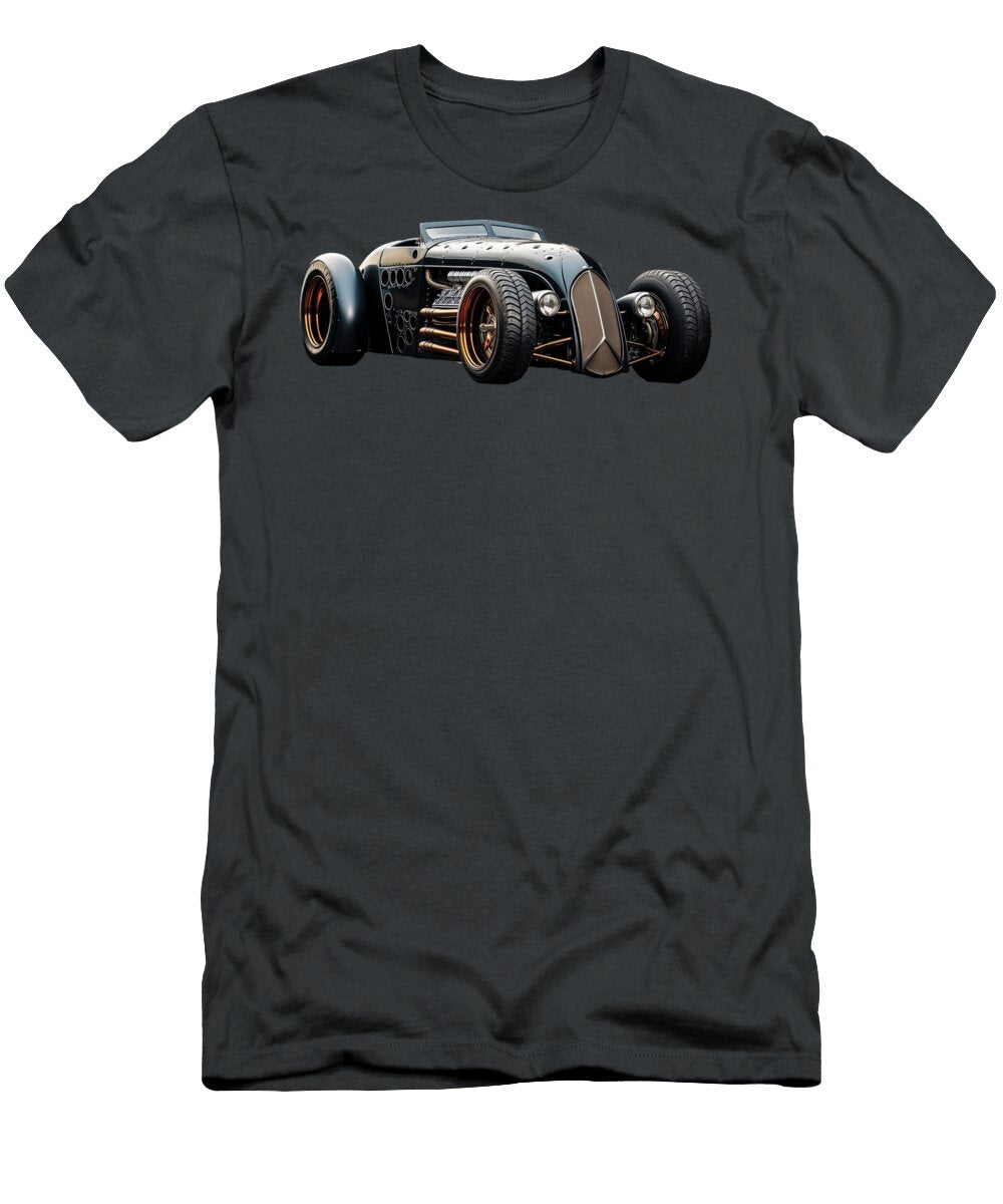 Custom Hotrod Black and Copper Roadster Yo Pedro T-Shirt