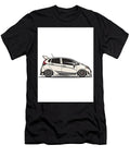 Custom Racer Honda Fit Sport Jdm Hatchback Stylish White Car Drawing Cortez Schinner T-Shirt
