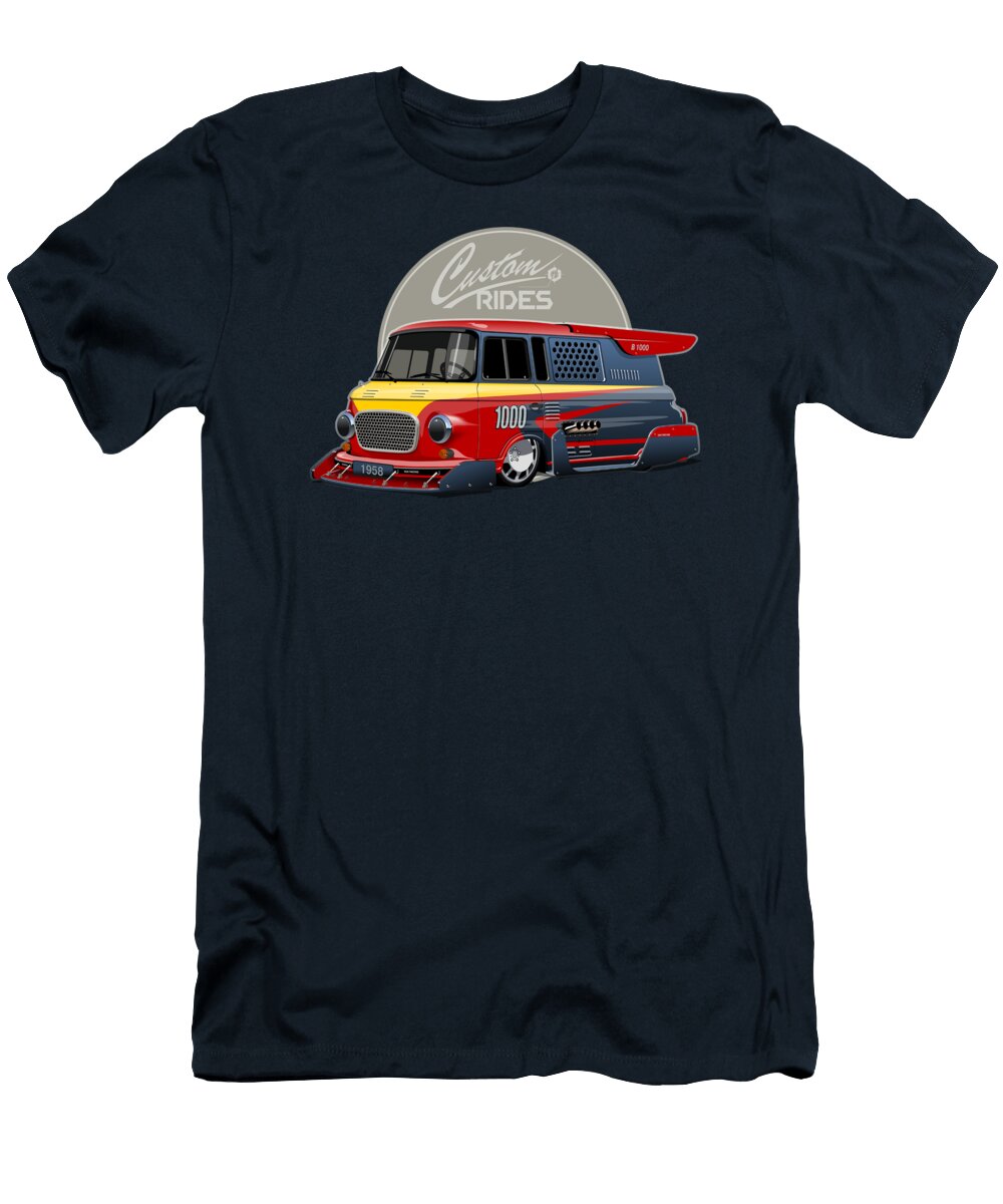 Customized Retro Race Van Concept Aleksandr Volodin T-Shirt