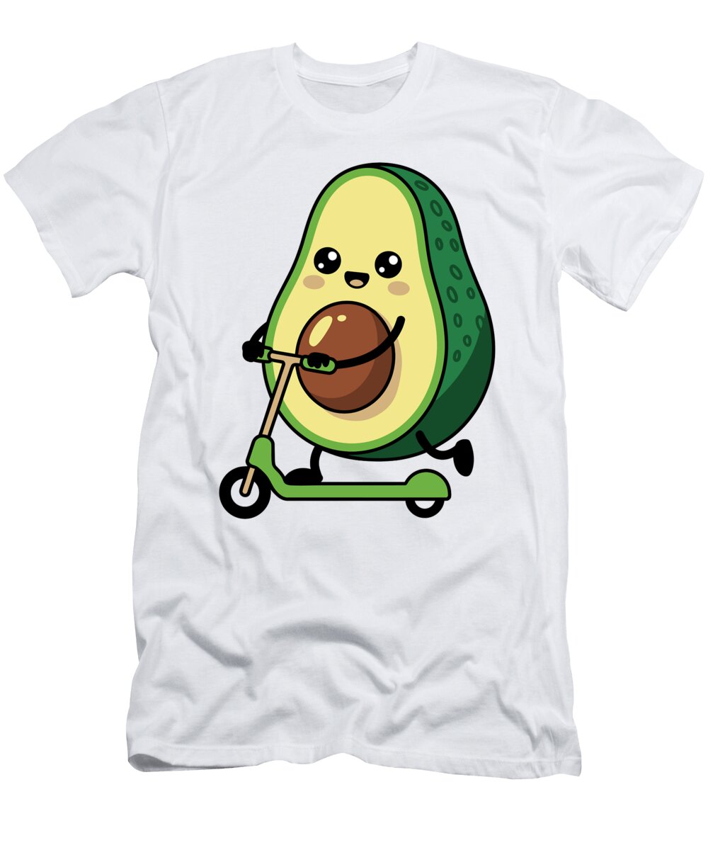 Cute Avocado on a Scooter Joanna Redesiuk T-Shirt