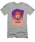 Cute Chibi Boy in a Hoodie on a Scooter Barefoot Bodeez Art T-Shirt