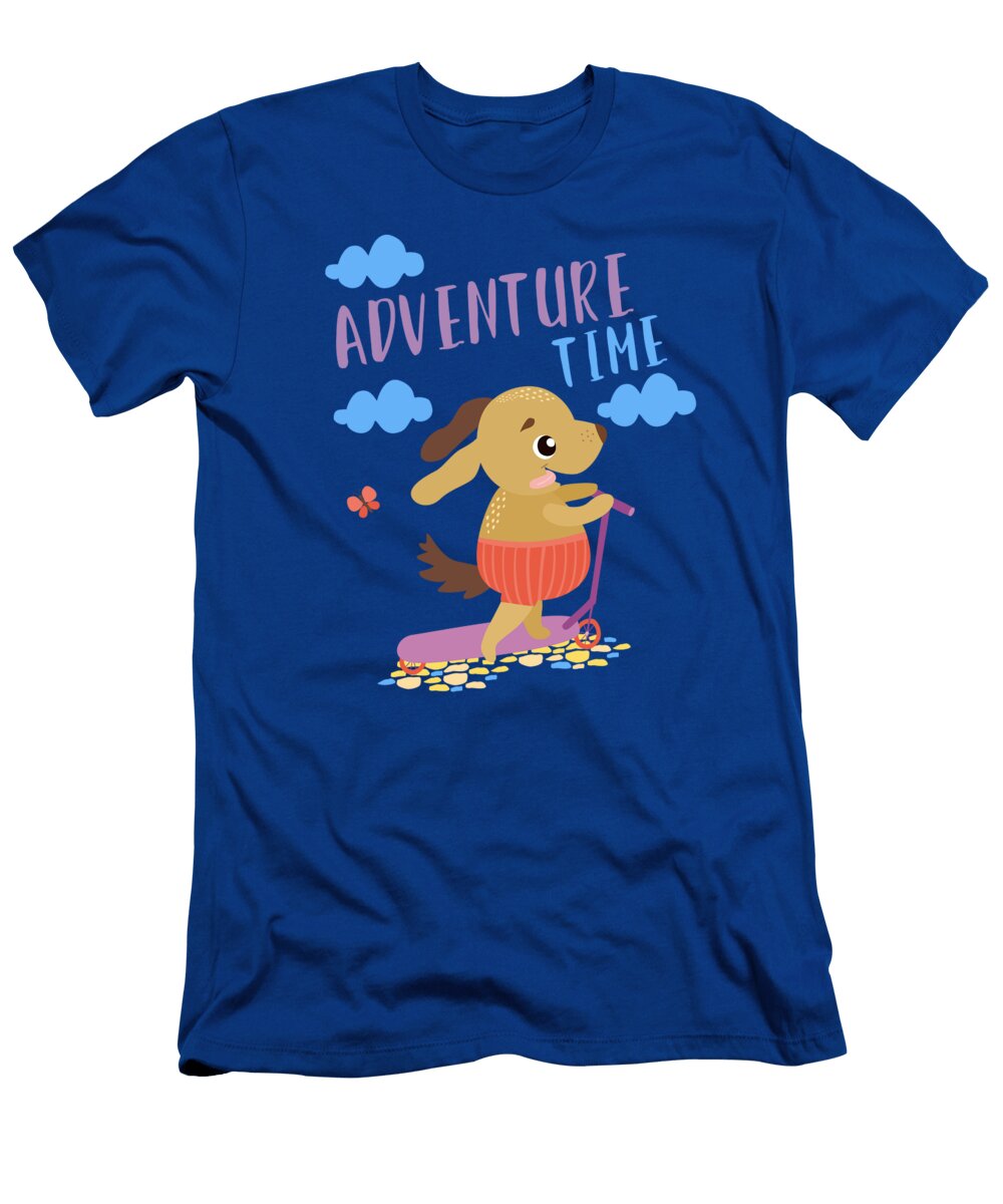 Cute Dog on Kick Scooter Arkitekta Art T-Shirt
