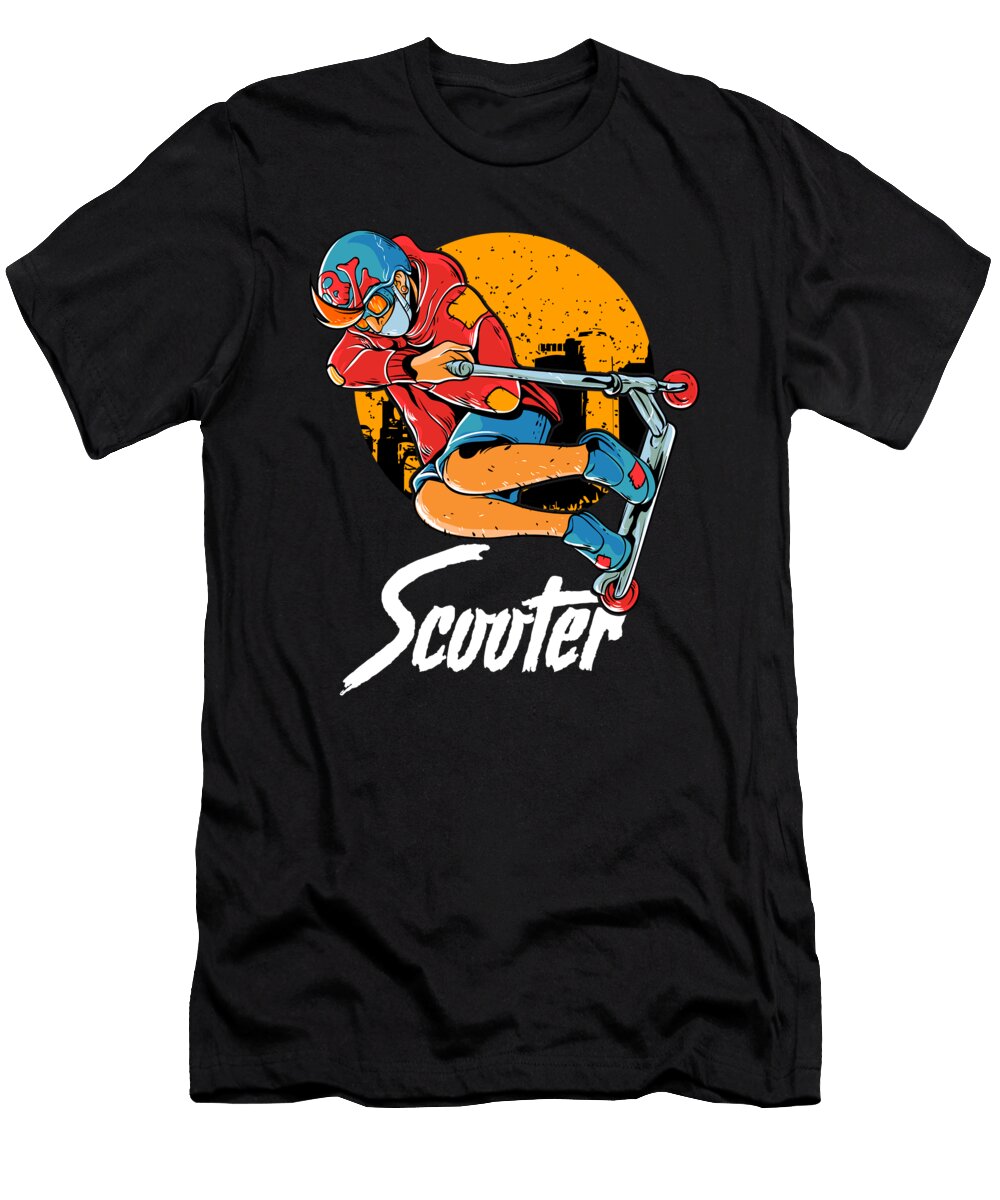 Cute Funny Scooter Kid Riding Tricks the Perfect Presents T-Shirt