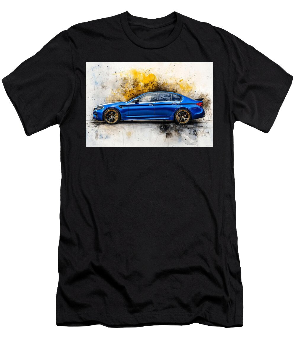 Da Vincis Study of Balance BMW M5 Frederick Vellani T-Shirt