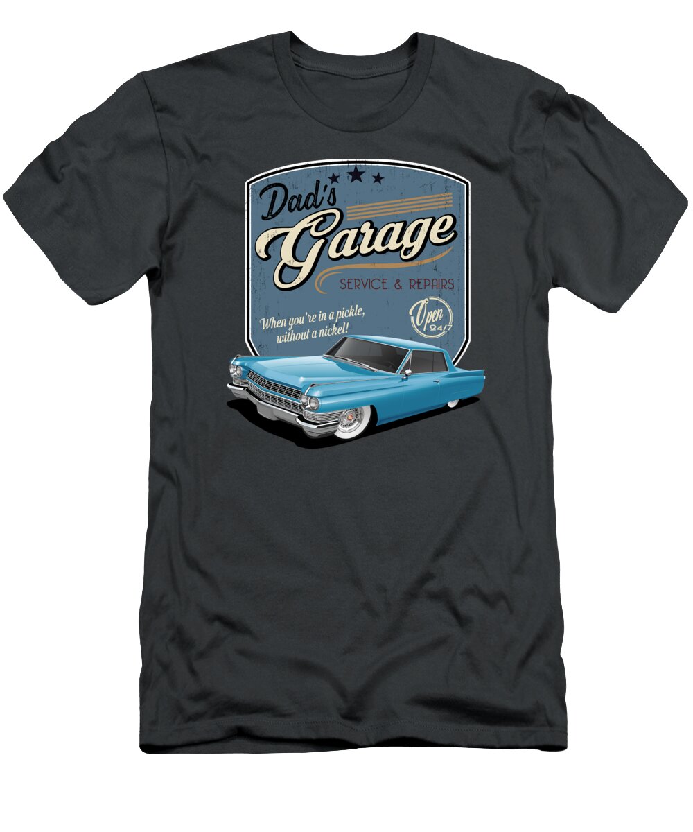Dads Blue Caddy Paul Kuras T-Shirt