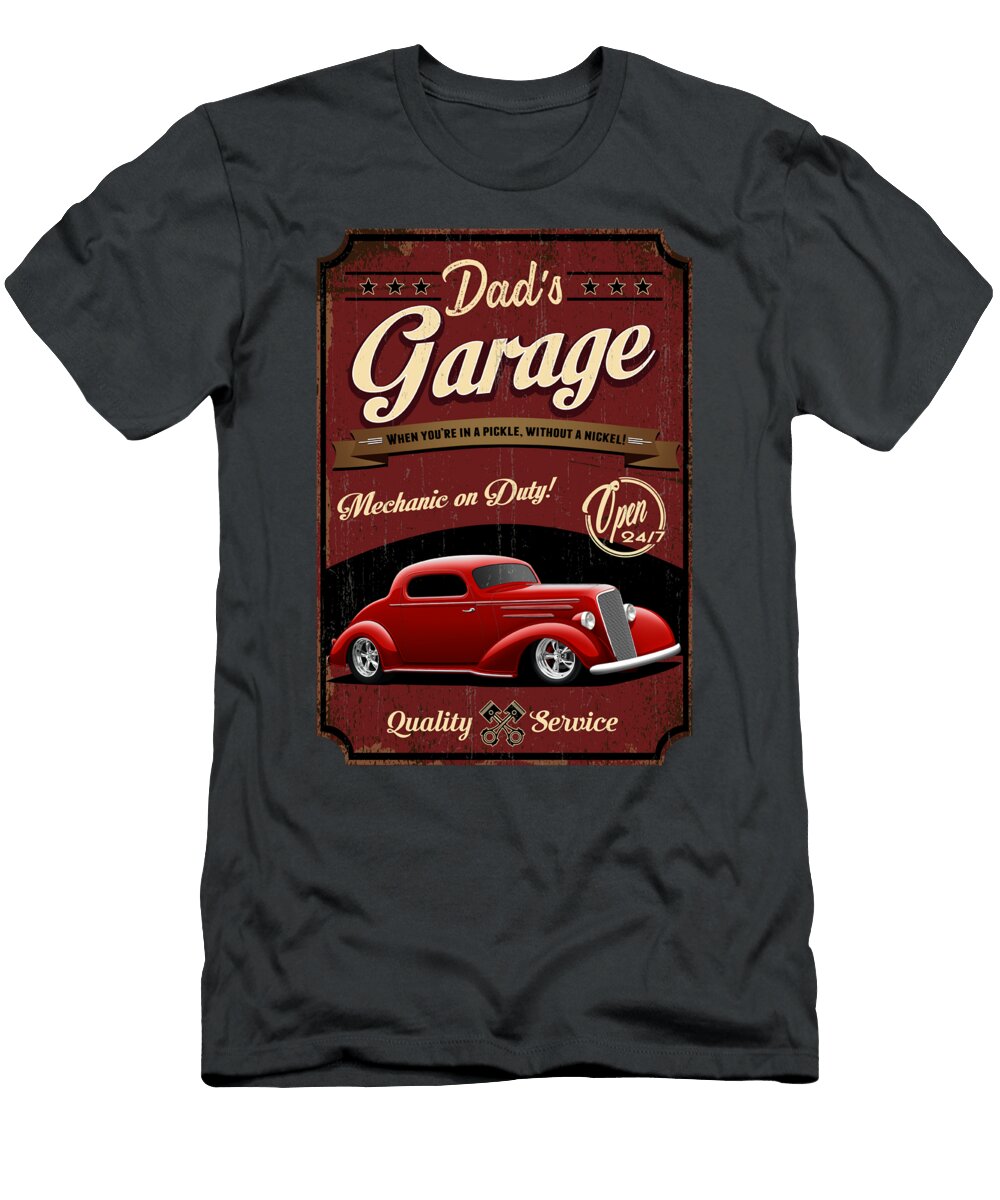 Dads Hot Rod Chevy Paul Kuras T-Shirt