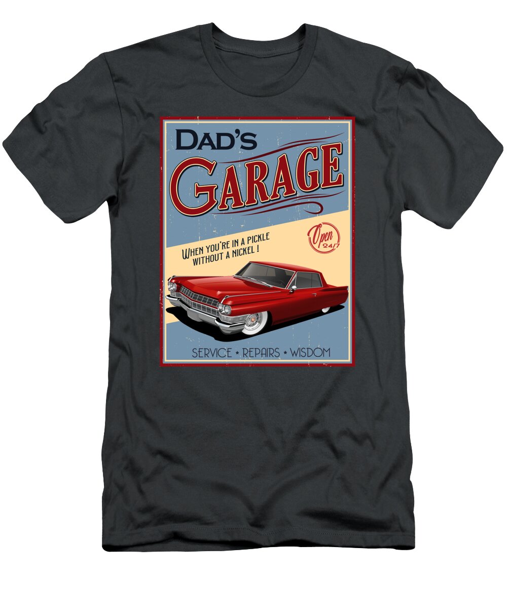 Dads Treasure Garage Paul Kuras T-Shirt