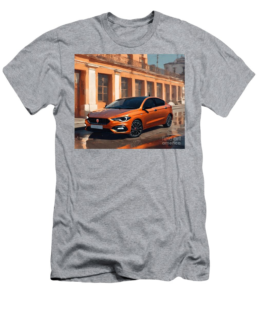 Dark Fantasy 194 2021 Fiat Egea Exterior Front View Orange Hatchback Cortez Schinner T-Shirt
