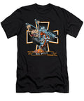Deal with It Funny Biker Riding a Chopper Popping a Wheelie Motorcycle Cartoon Jeff Hobrath T-Shirt
