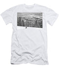 Deer Valley Skier Black and White Adam Jewell T-Shirt