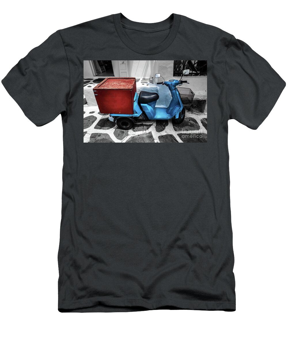 Delivery Scooter Mykonos Greece M G Whittingham T-Shirt