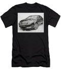 Detailed Sketch of a Luxury Car Detailed Sketch Saturn Aura 2007 Sedan Car Drawing Detailed Car Sket Hollie Love T-Shirt