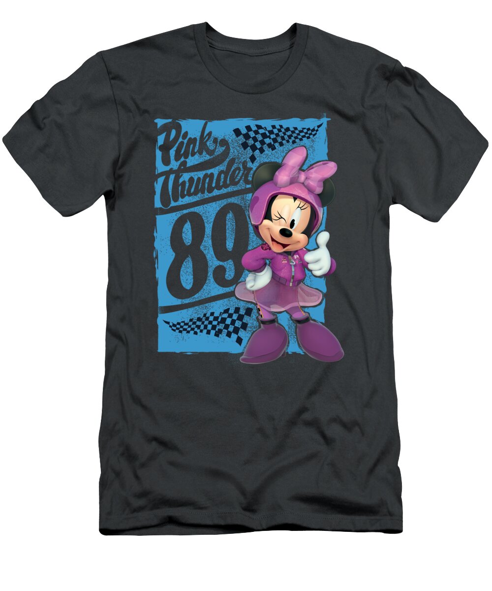 Disney Mickey and the Roadsters Race Minnie Pink Valery Cassa T-Shirt