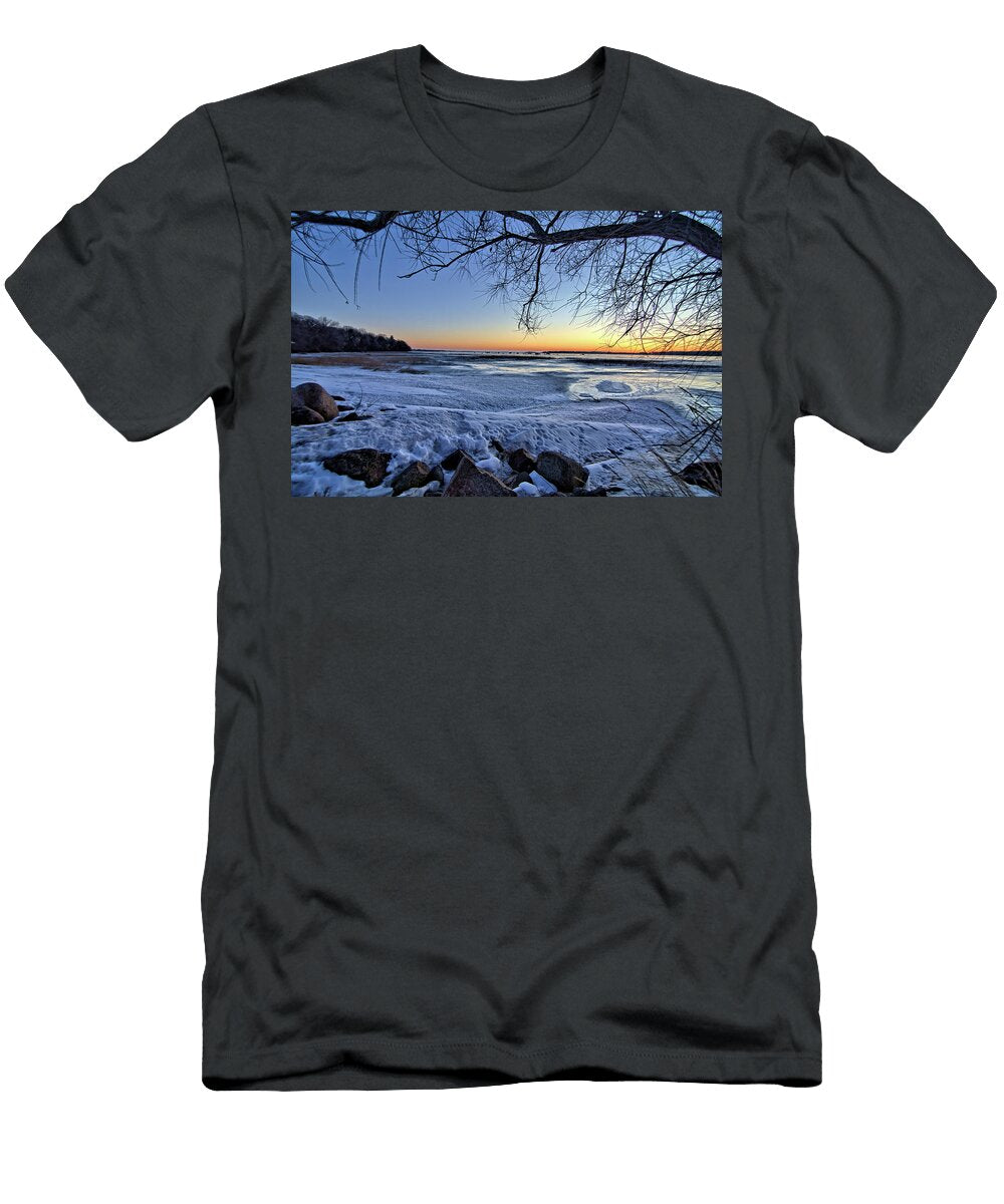 Distant Fishermen Bonfire Photography T-Shirt