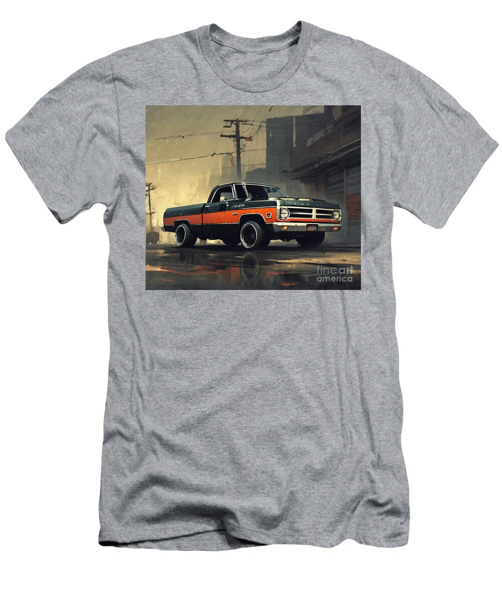 Dodge D100 1971 Retro Cars Lowrider Tuning D100 Cortez Schinner T-Shirt