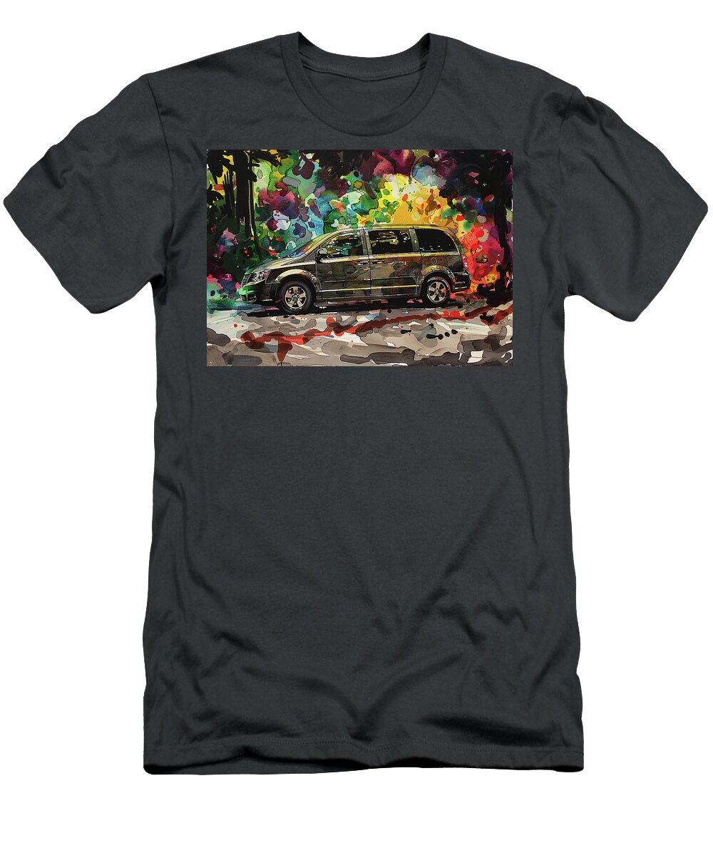 Dodge Grand Caravan Abstract Kari Goldfalse T-Shirt