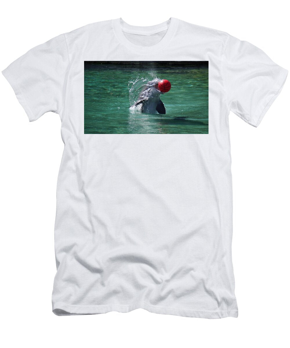 Dolphin Catches the Ball Pamela Walton T-Shirt