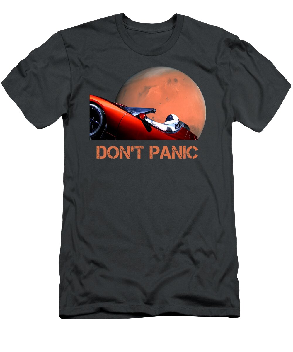 Don T Panic Spacex Roadster Flying Elon Musk Classic Best Women 90s Re Rosalie Jacks T-Shirt