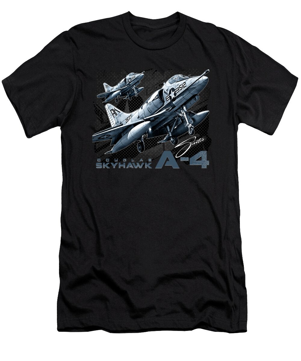 Douglas a 4 Skyhawk Subsonic Carrier US Navy Vintage Attack Aircraft Aerolovers Dany T-Shirt