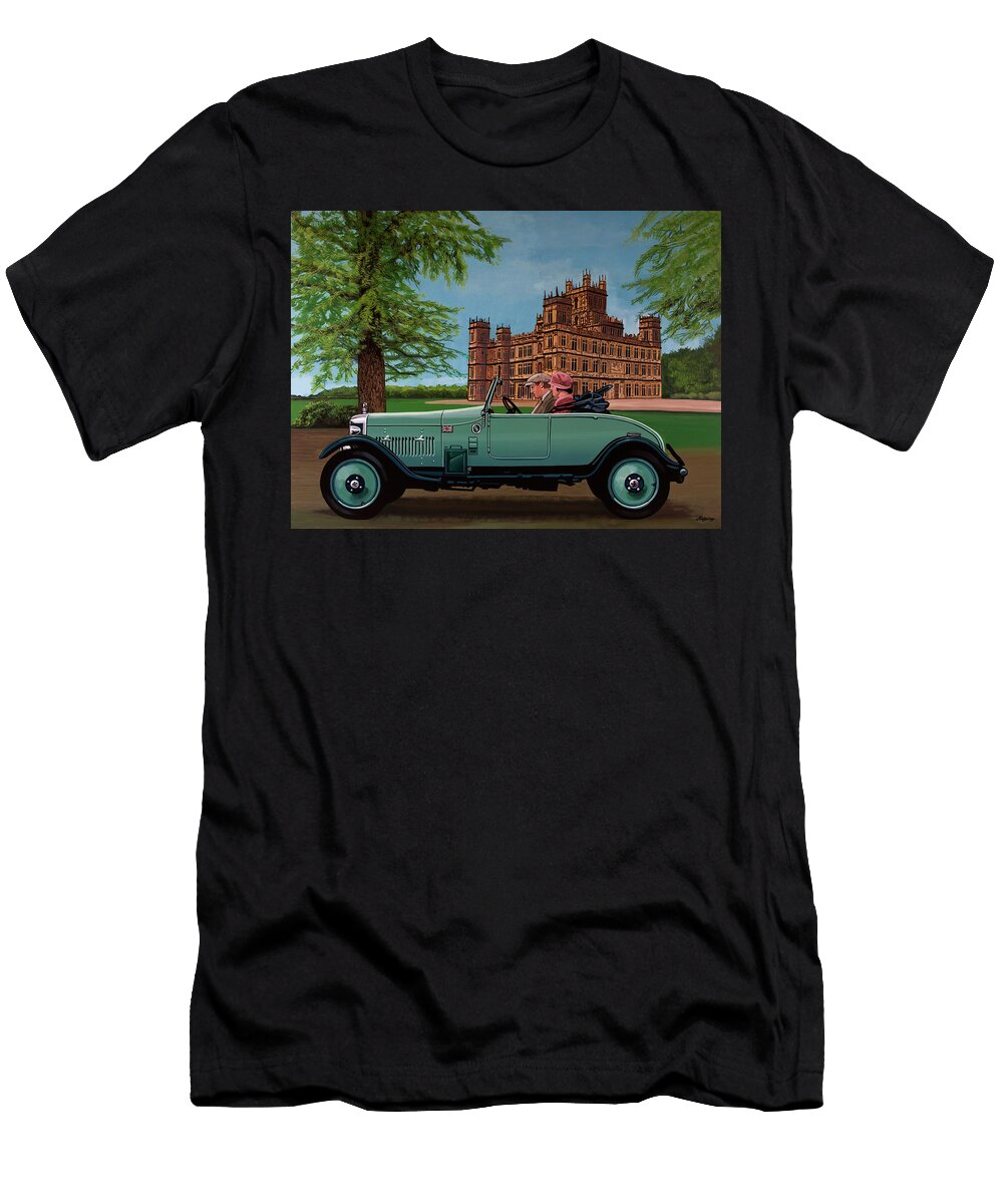 Downton Abbey Painting 4 Highclere Castle Paul Meijering T-Shirt
