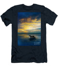 Dramatic Sky Reflected in the Sea with Boat Jill Battaglia T-Shirt
